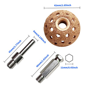 BDYAQGC tungsten buffing wheel close-up demonstrating durable sharp edge benefit
