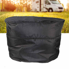 BeadChica front cover on dual tanks showing neat weather protection
