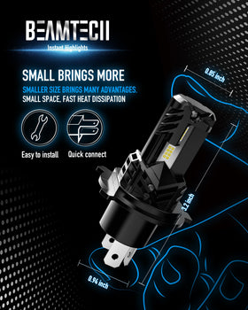 BEAMTECH pack of two boxed bulbs indicating replacement pair for balanced light