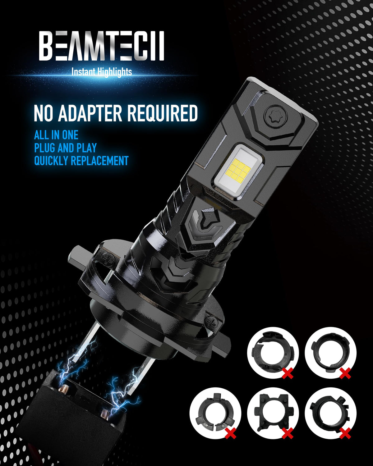 BEAMTECH aluminum shell detail highlighting durability and extended lifespan benefit