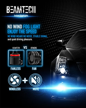 BEAMTECH heat sink detail illustrating efficient thermal path for longer bulb life