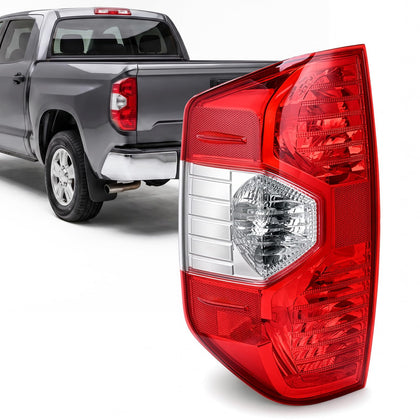 BeamTrack front view of left tail light showing lens and housing, reliable visibility