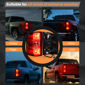 BeamTrack tail lights during garage installation illustrating straightforward replacement benefit