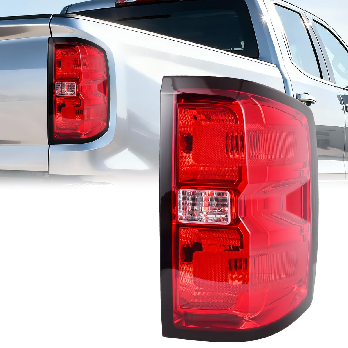 BeamTrack passenger side front view showing full replacement lamp and improved visibility