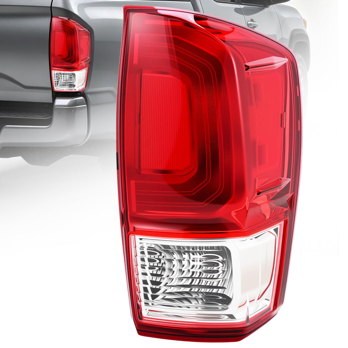 BeamTrack front view of passenger-side tail light showing correct fit and finish