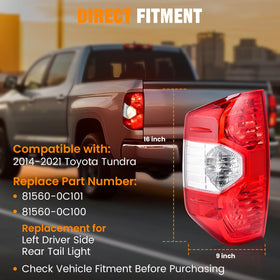 BeamTrack tail light mounted on Tundra rear, enhancing rear signaling clarity
