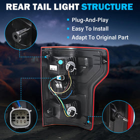 BeamTrack tail light weather seal detail protecting sockets from moisture and corrosion