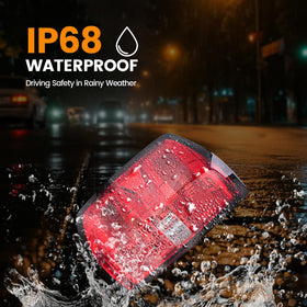 BeamTrack exposed to water spray showing weather resistance and durability
