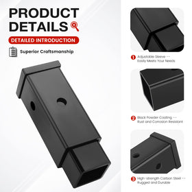 Beaquicy trailer pin installed in receiver showing reliable locking benefit