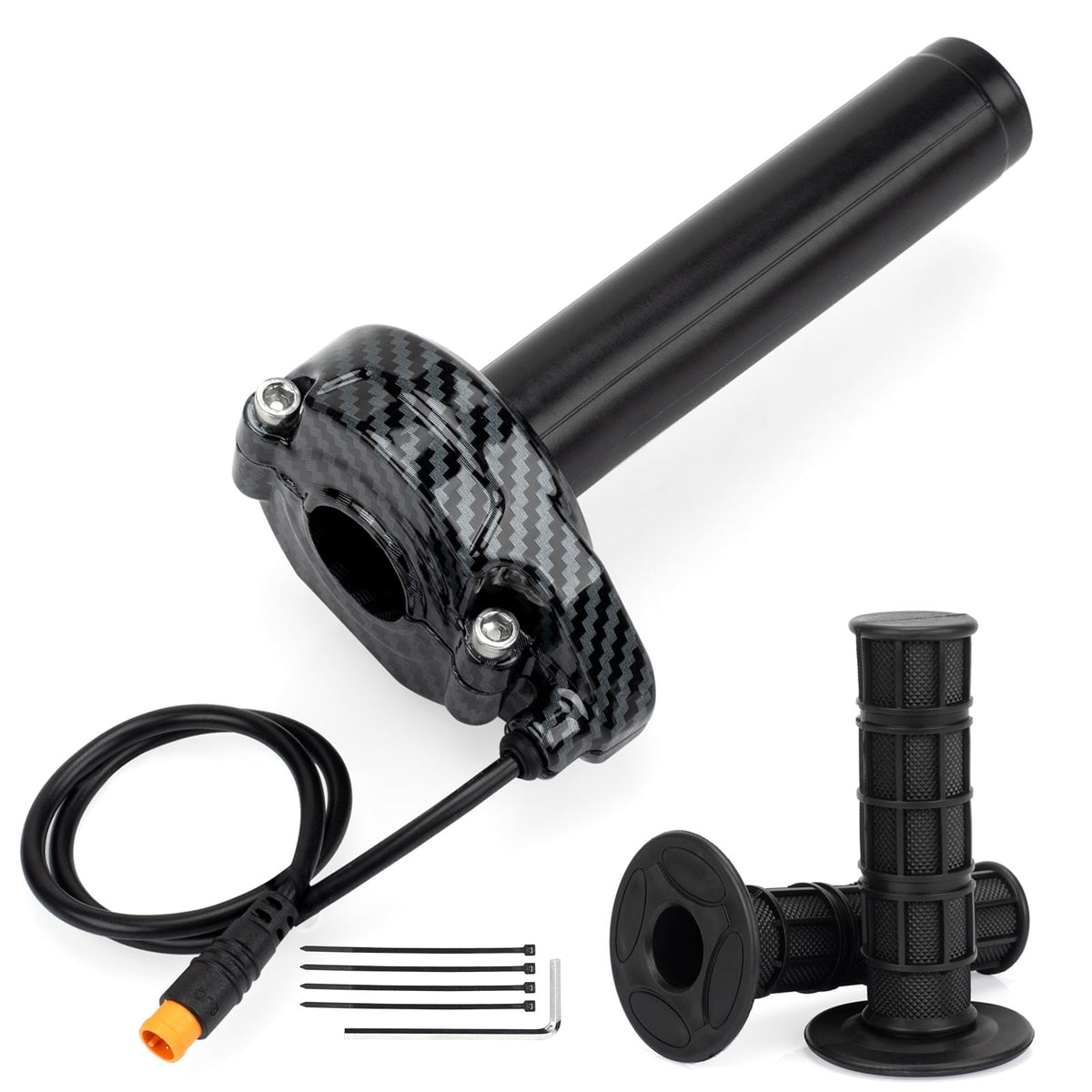 BEAROLNE throttle grip front view showing ergonomic design and improved control