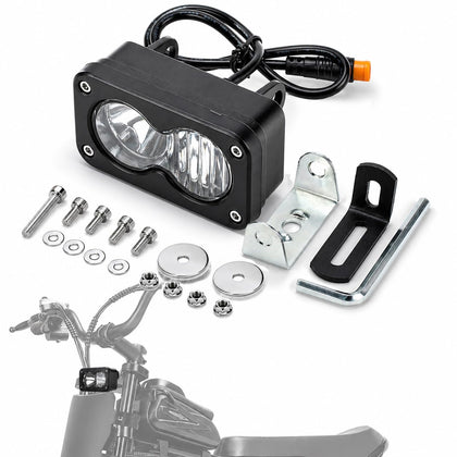 BEAROLNE front view of headlight showing durable design and bright output