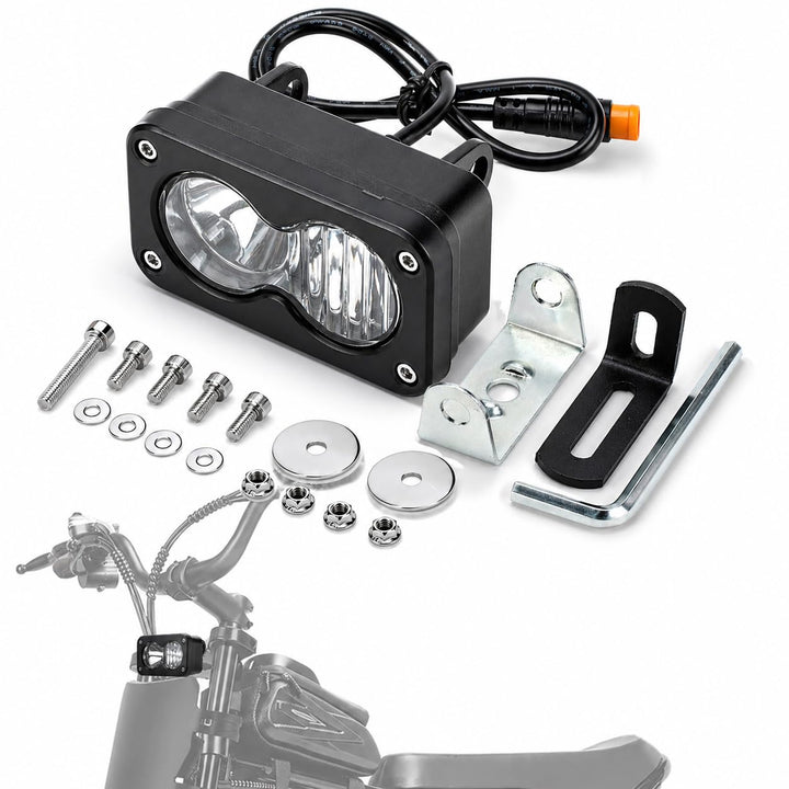 BEAROLNE front view of headlight showing durable design and bright output