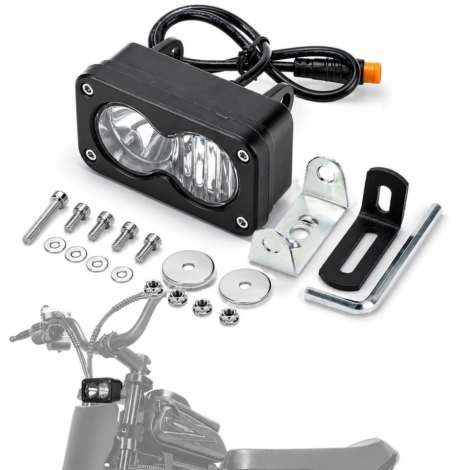 BEAROLNE front view of headlight showing durable design and bright output
