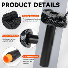 BEAROLNE throttle mounted on handlebar showing easy fit and secure installation