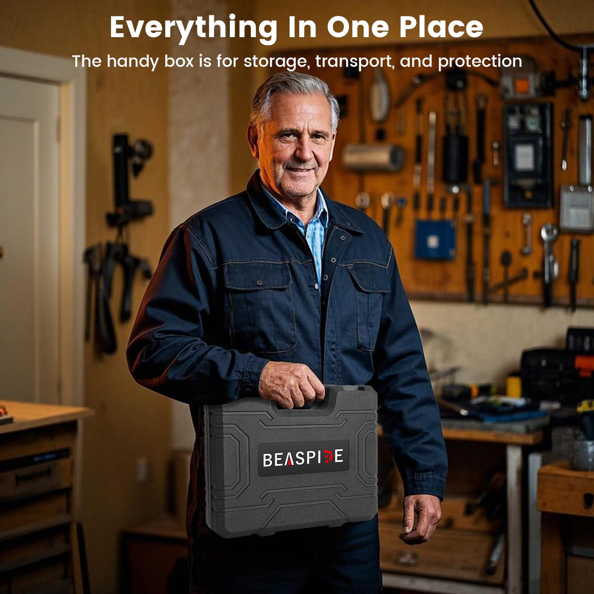 Beaspire open carry case with organized components for easy transport
