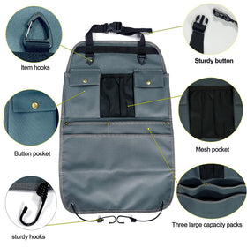 BEATUNEE installed on a car seat keeping essentials within reach