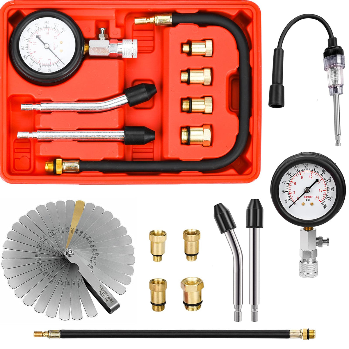 BEAUGIREW lifestyle garage testing scene illustrating portable diagnostics on a car