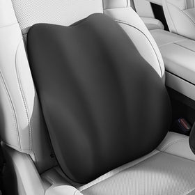 BEBAS front view of lumbar pillow showing contoured support and comfort