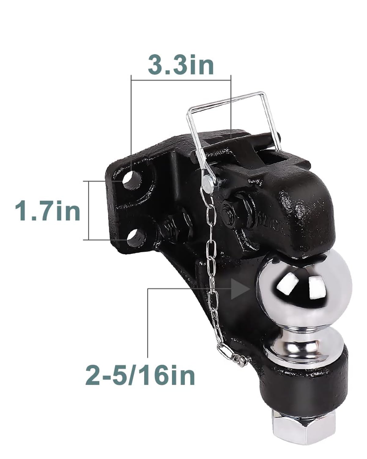 BEBLEPANY combo hitch installed on truck bumper demonstrating ready-to-use durability