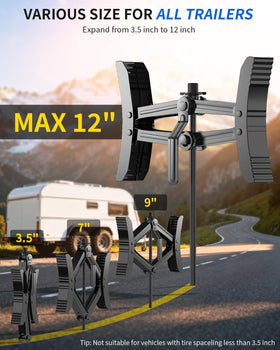 BEBOBLY raised ribs on chock face provide increased tire grip