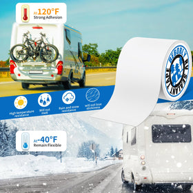 BEBOBLY used on camper in outdoor scene showing travel-ready repair