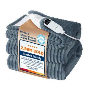Bedsure full-size blanket front view showing neat look and generous coverage