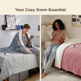 Bedsure plush sherpa reverse detail showing cozy warmth and loft