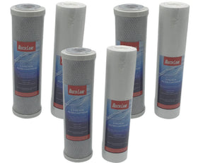 Beech Lane front view of three dual filter sets showing included cartridges and packaging benefit: ready replacements