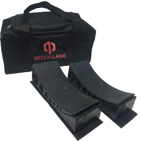 Beech Lane front packaging showing full leveling kit and rapid setup benefit
