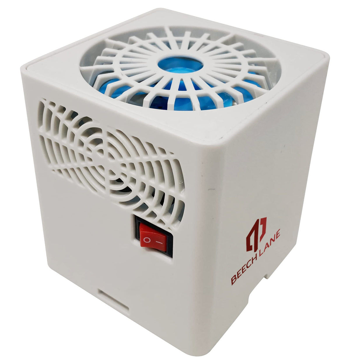 Beech Lane front-mounted on RV fridge vent showing improved airflow benefit