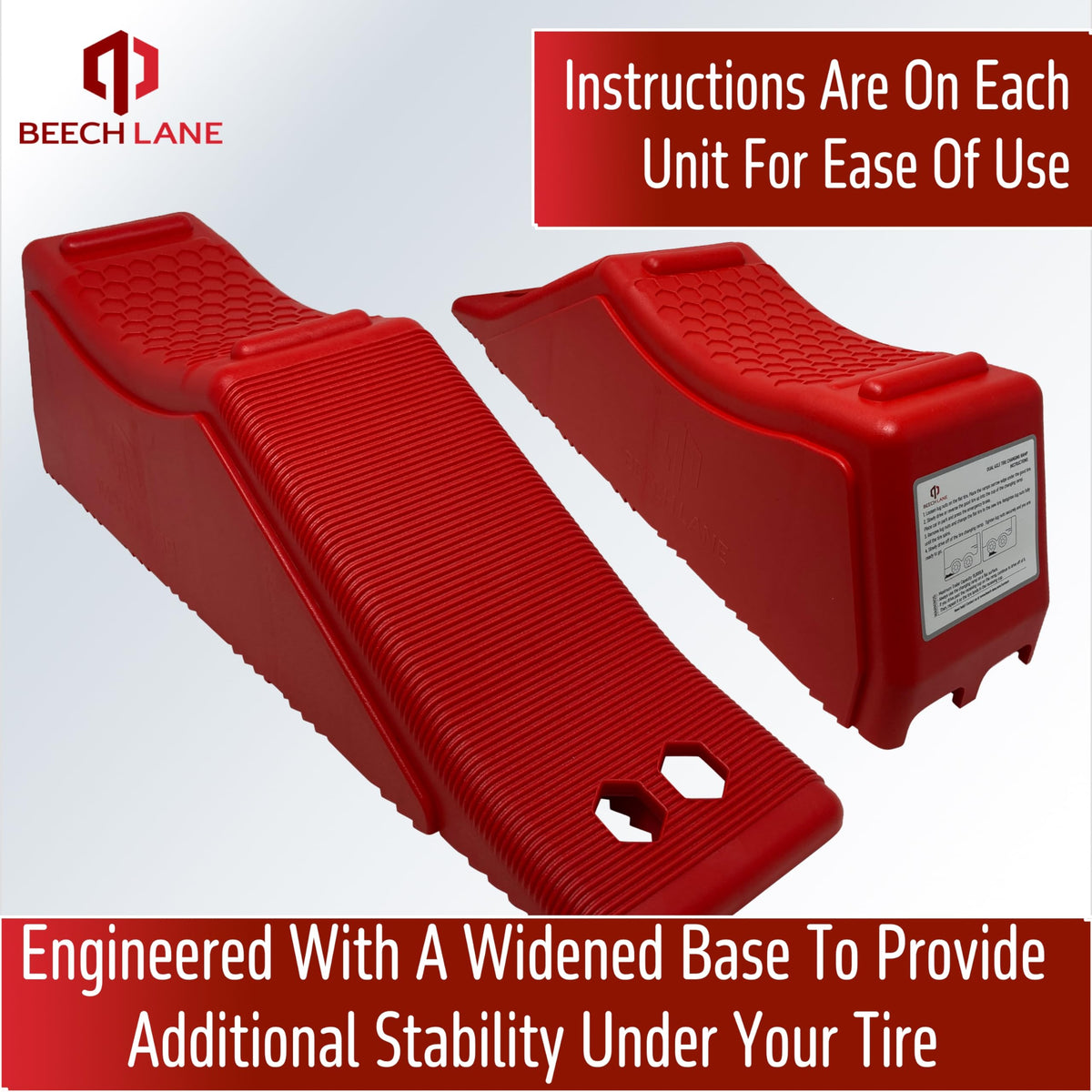 Beech Lane ramp packaging and label highlighting lifetime warranty benefit