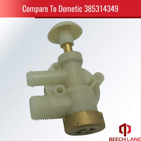 Beech Lane valve installed in Dometic toilet demonstrating direct fit