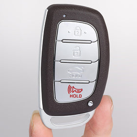 Beefunny remote resting on Sonata boot illustrating real-world use and vehicle fit