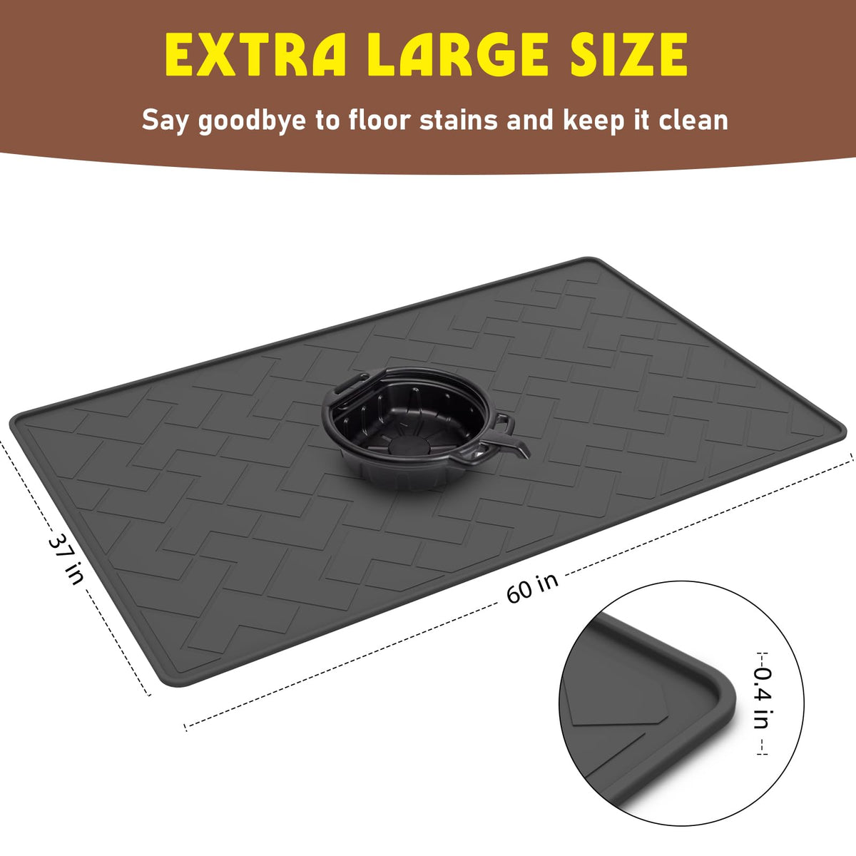 beenxmyy close-up of raised edge and deep oil-lock grooves containing spills