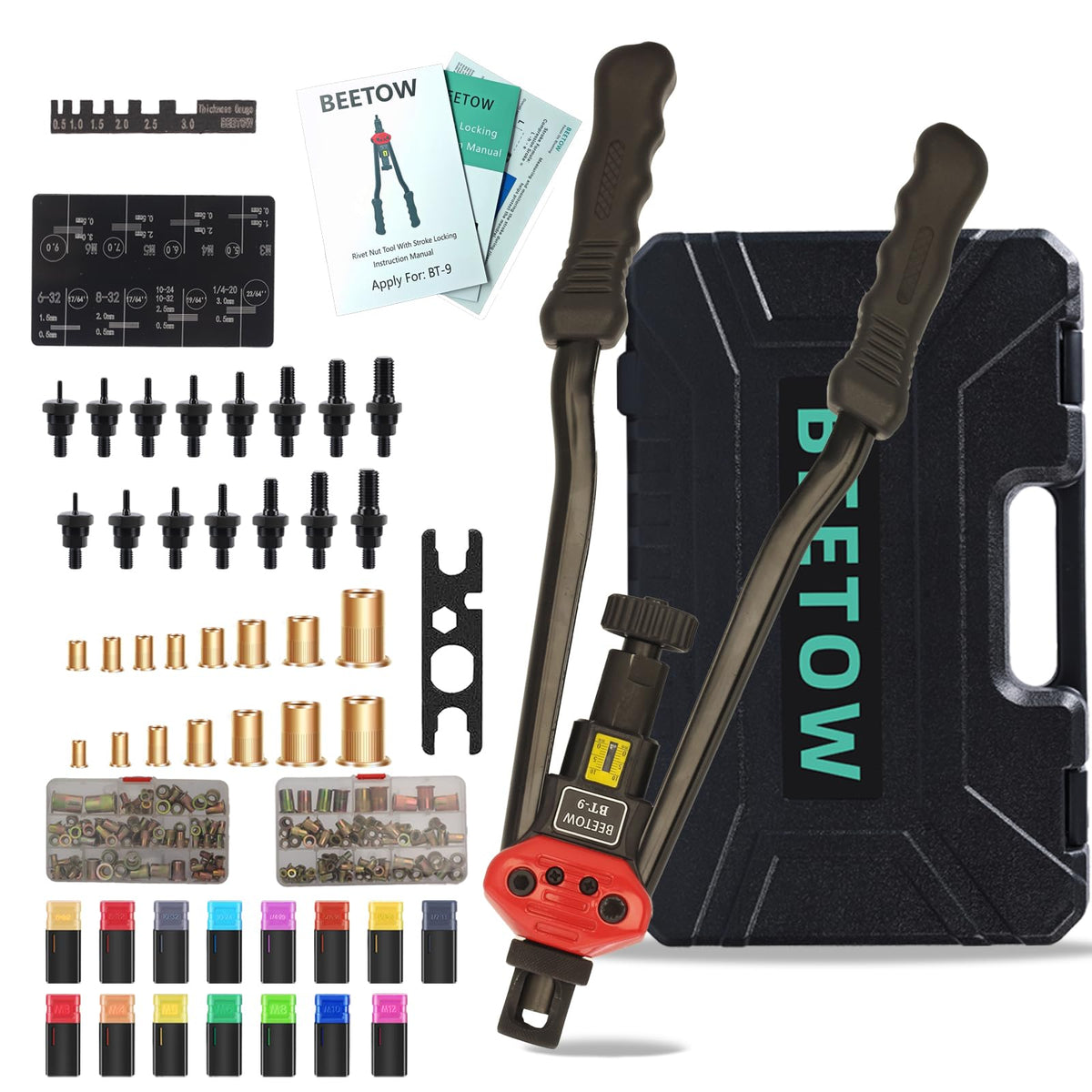 BEETOW front case open showing organized kit for fast access