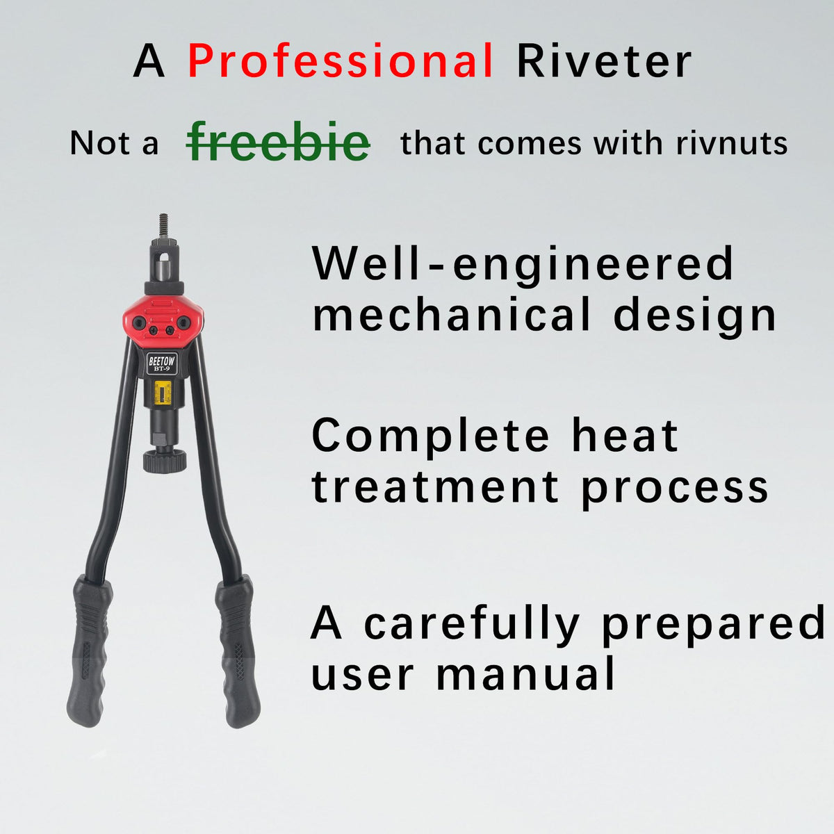BEETOW tool in use on car panel demonstrating reliable installation