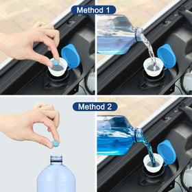 Beieverluck tablet dissolving in water to create ready-to-use washer fluid