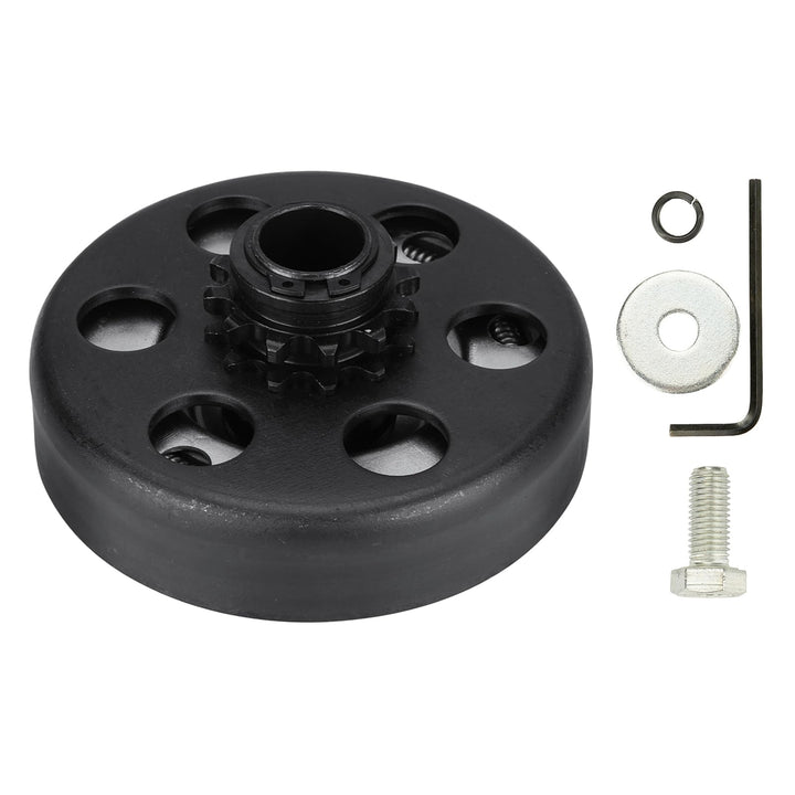Beitetoo front view of clutch showing bolt and 10T sprocket for reliable power transfer