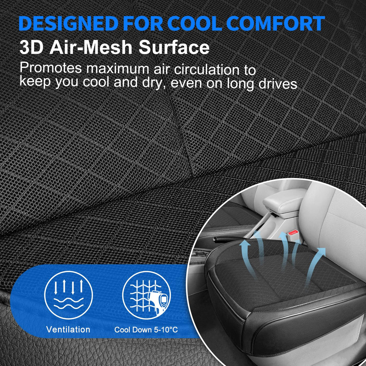 BEITK anti-slip gel base detail keeping cover securely in place
