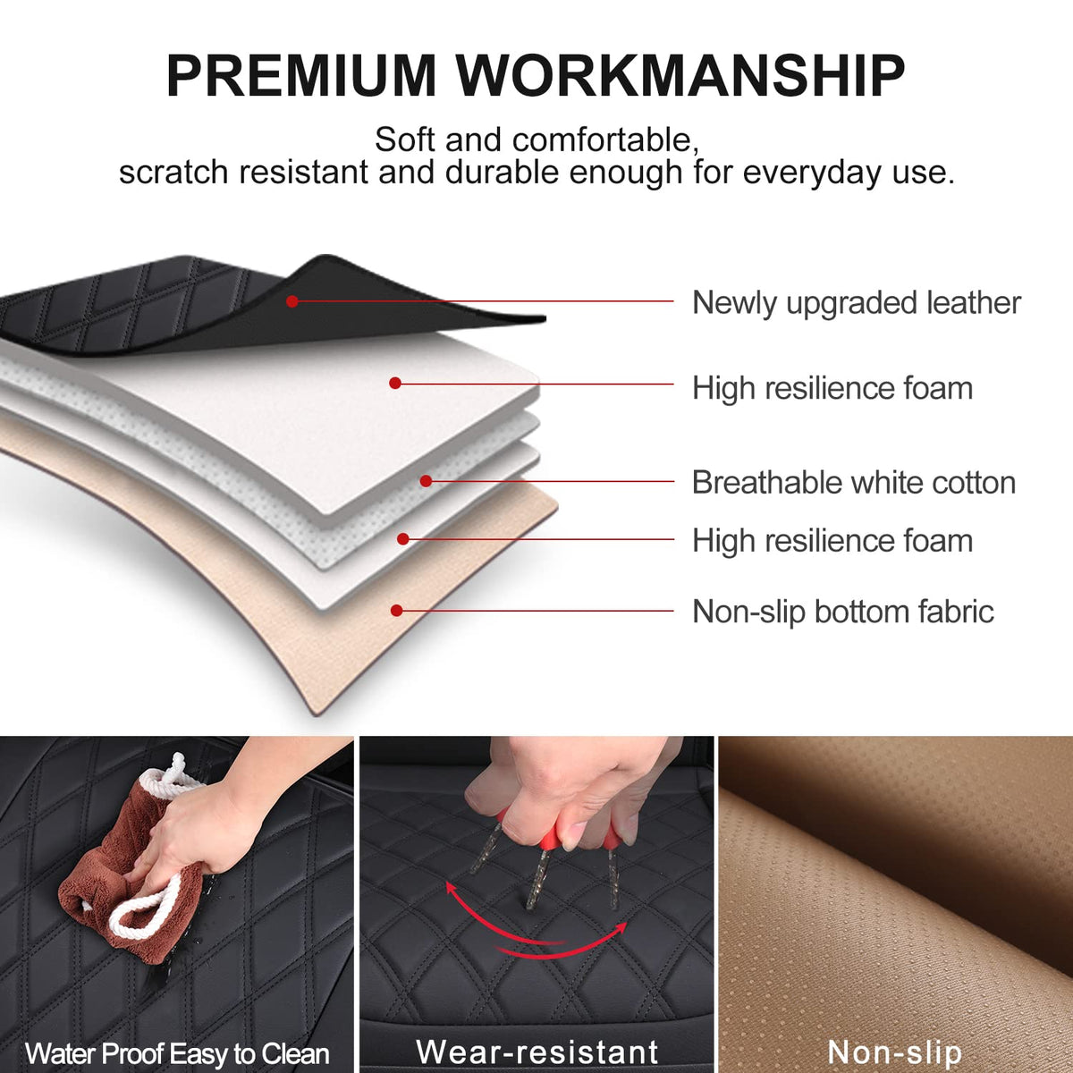 BEITK edge wrap and front pocket detail offering extra storage and protection