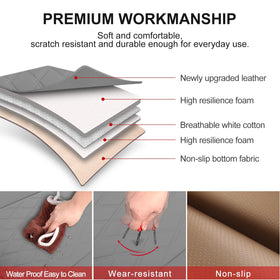 BEITK side profile showing edge-wrap design, improves seat protection and fit