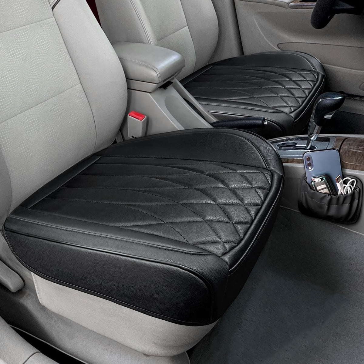 BEITK front bottom seat cover front view showing sleek protection and easy cleaning