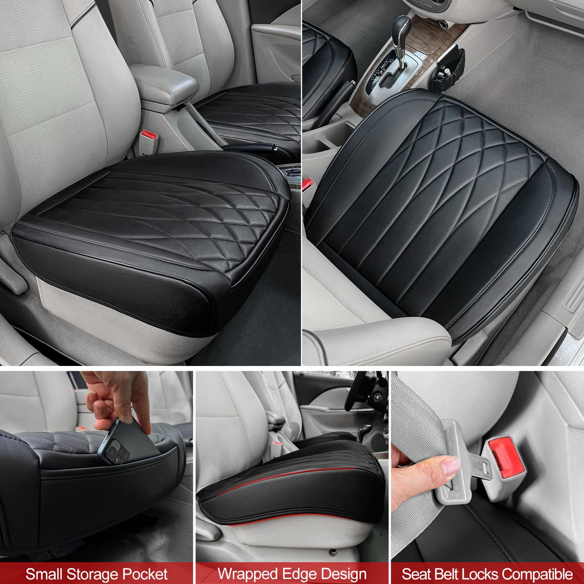 BEITK non-slip gel underside and hooks showing secure placement benefit