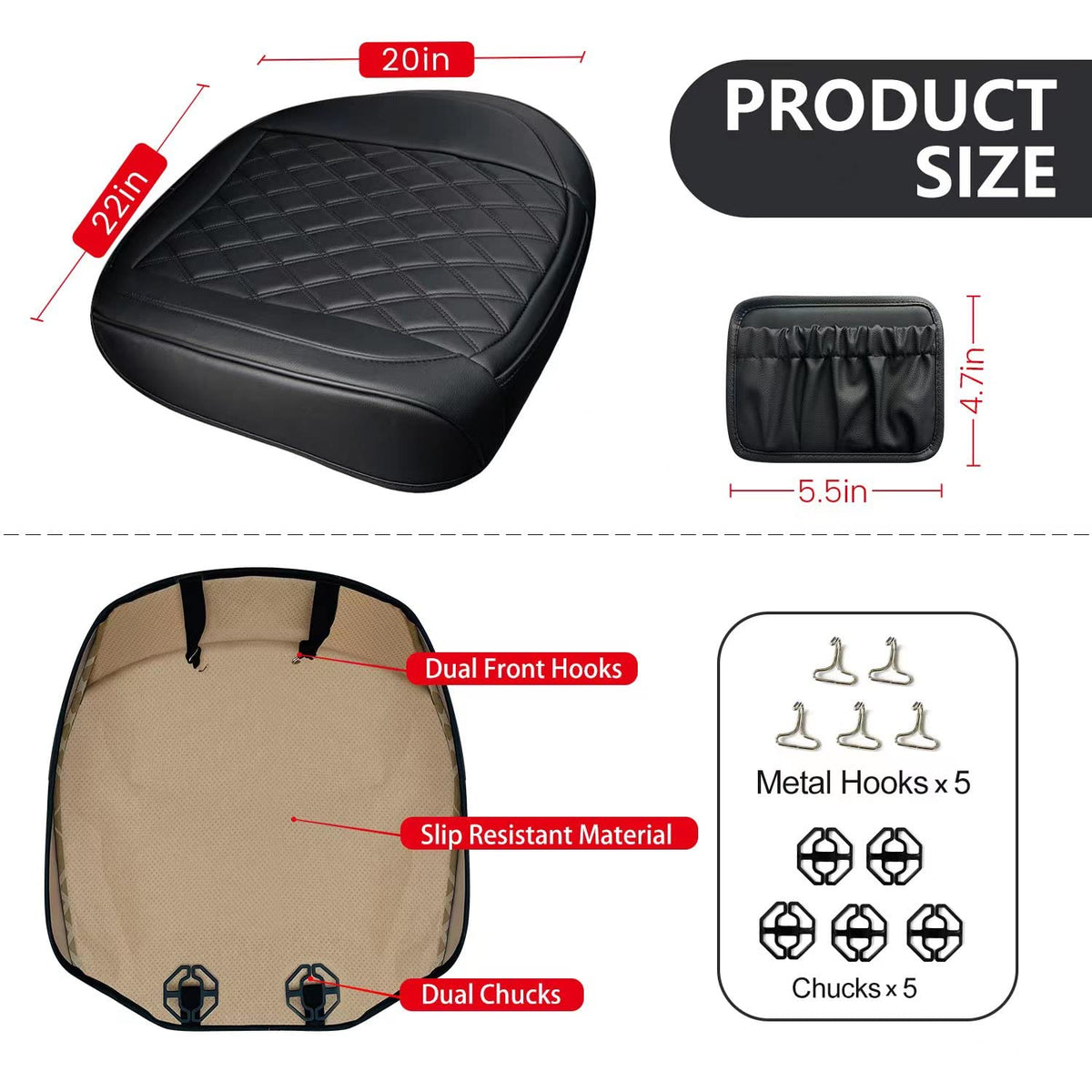 BEITK close-up of PU leather texture highlighting durability and easy-clean