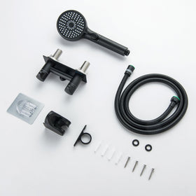 BEIYI camper lifestyle shower in use showing comfortable on-the-road bathing