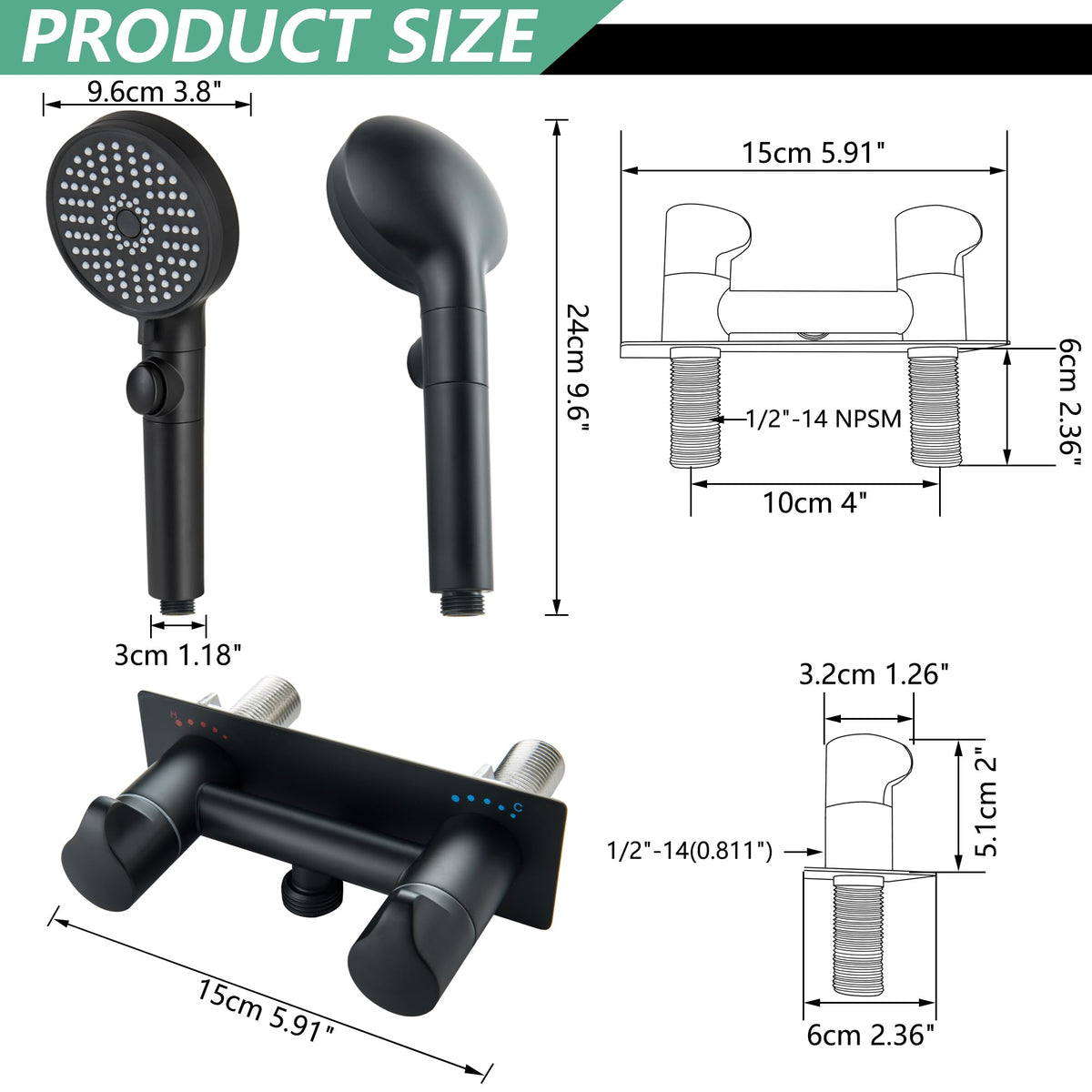 BEIYI installation parts laid out showing included hardware and quick setup