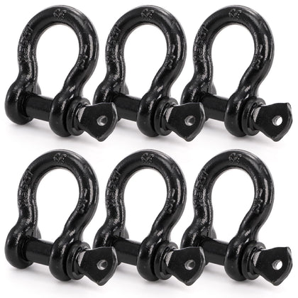 Bekith front packaging showing six D-ring shackles and clear load labeling for confident buying
