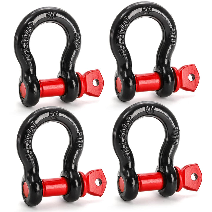Bekith front packaging showing 4-pack shackles and clear capacity labeling for reliability