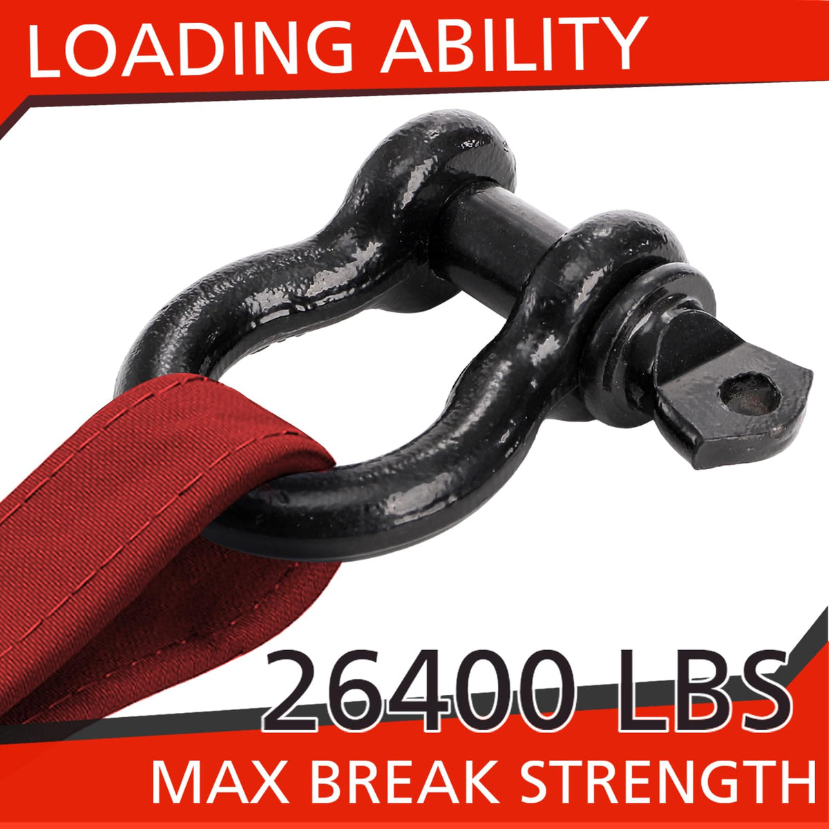 Bekith shackle next to ruler to show 1/2 inch diameter for quick size verification and fit