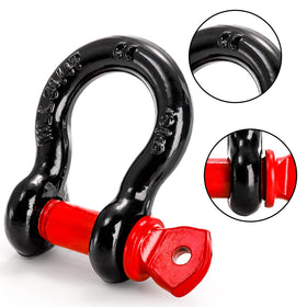 Bekith side profile of 5/8 inch D ring showing heavy-gauge steel and corrosion protection